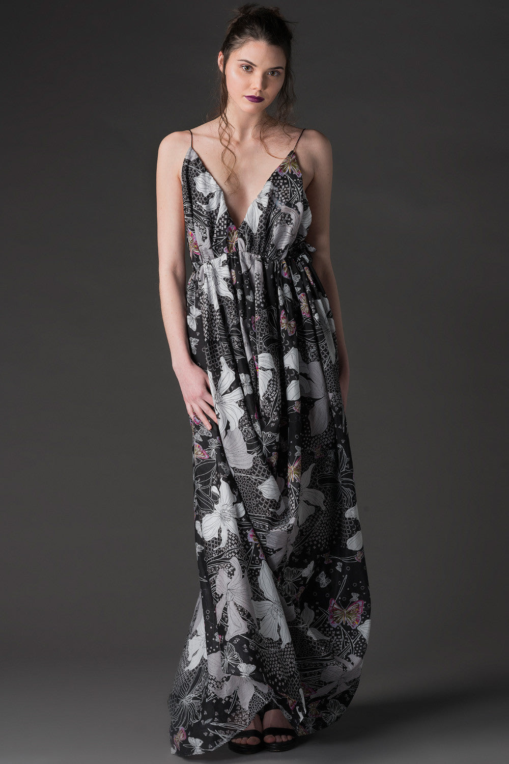 Sonja - Printed Maxi Dress - Oscar Mendoza