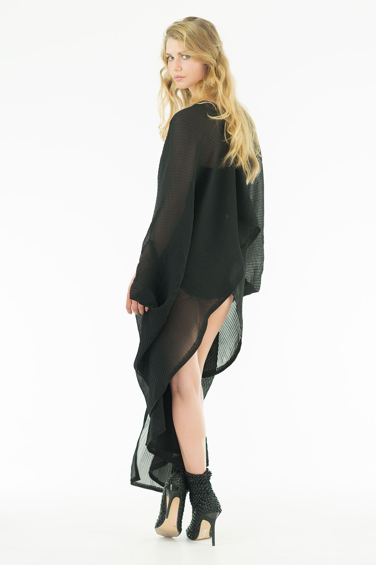 Vamp Cape - Tunique Dress - Folded Draped Tunique - Summer Collection - Oscar Mendoza